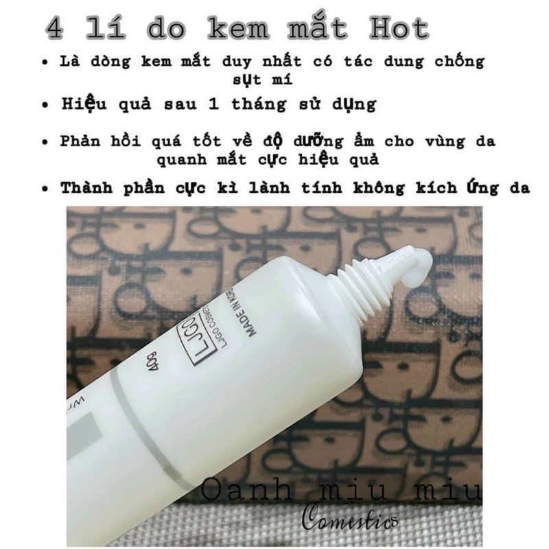 Kem Mắt LJGO Snail Wrinkle Care CHA SKIN Eye Cream 40ml | WebRaoVat - webraovat.net.vn