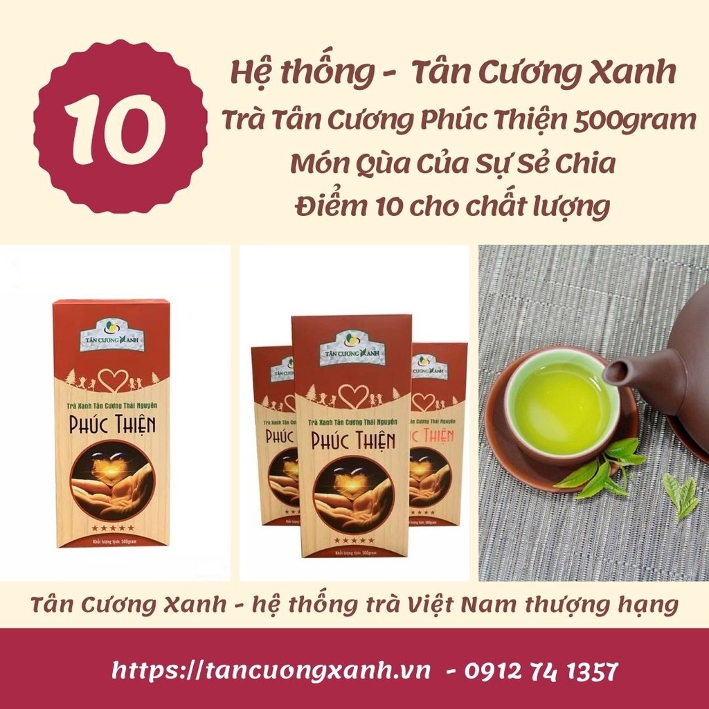 { Hàng Chính Hãng } - Trà Tân Cương Phúc Thiện 500gram