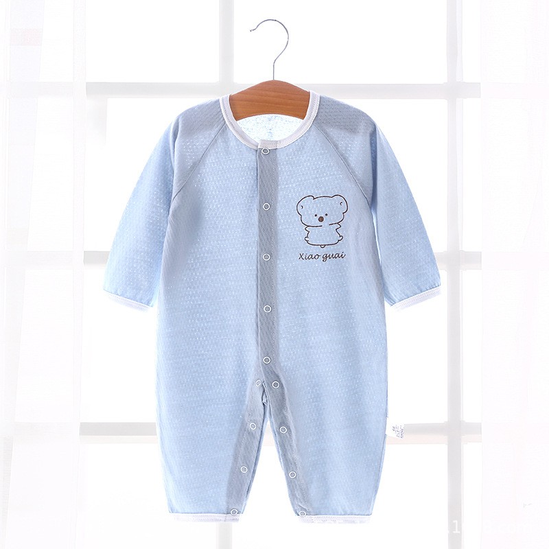 Body dài tay liền thân bodysuit dài tay cotton cho bé trai bé gái sơ sinh từ 3-12kg hàng đẹp xuất Hàn SLH16