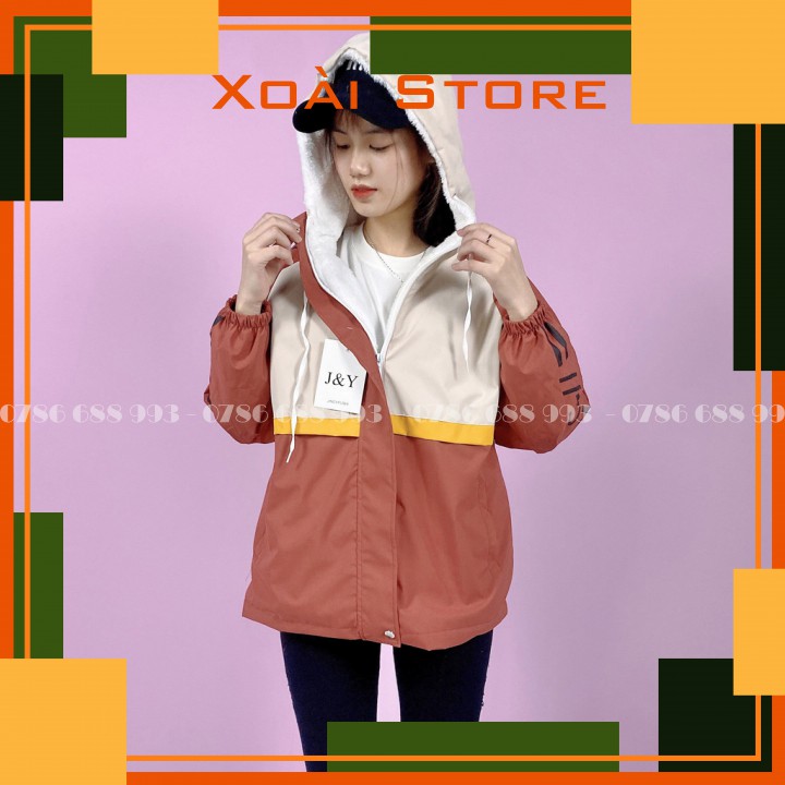 Áo khoác nữ cá tính cao cấp,chất gió tráng bạc chống mưa mùa đông đẹp XoaiXoaiStore | BigBuy360 - bigbuy360.vn
