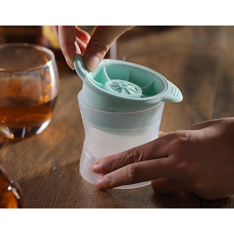 Khuôn Làm Đá Viên Hình Cầu KUNBE, Chất Liệu Silicon Độc Đáo Tiện Dụng