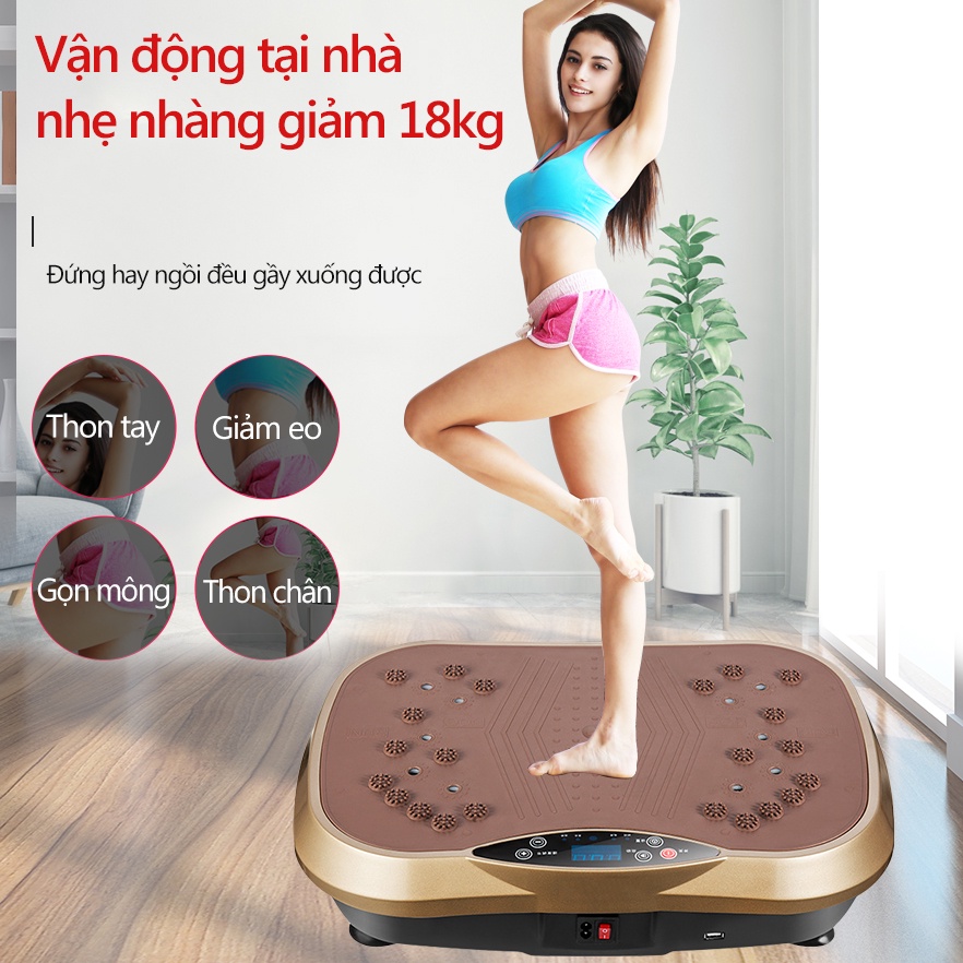 Bộ Máy tập thể thao rung thương hiệu SKM99cấp độ rung chỉnh tốc độ theo ý thích máy tập thể thao thông minh