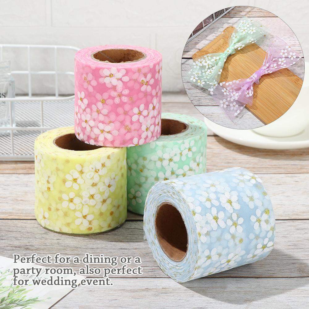 Cuộn Ruy Băng Lưới Ren 6cm 25Yards Dùng Gói Quà / Trang Trí Tóc