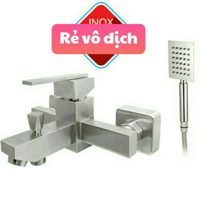 Bộ củ sen tắm nóng lạnh inox sus 304