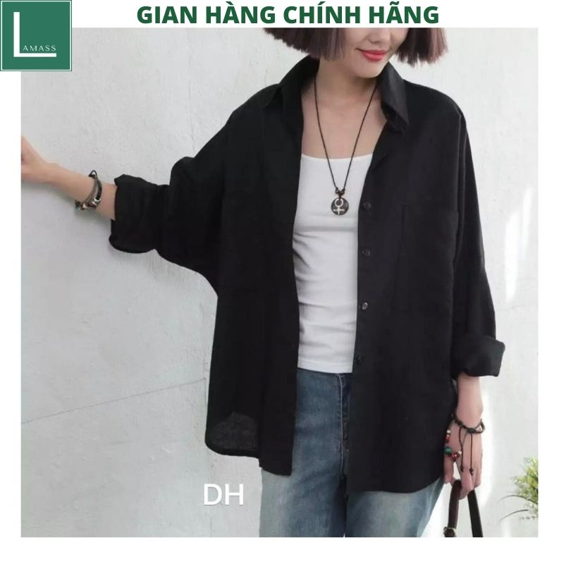 Áo sơmi nam nữ đều mặc được kiểu dáng unisex hàn quốc ulzzang vintage -LAMASS