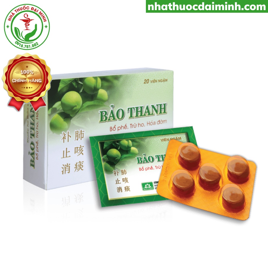 Viên Ngậm Bảo Thanh Hộp 20 Viên