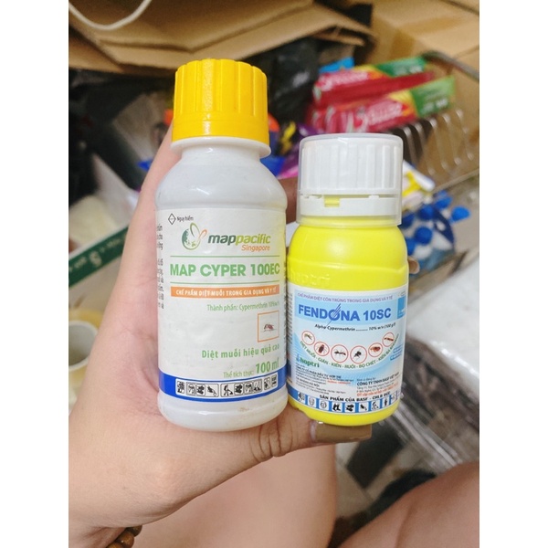 Combo Diệt Côn Trùng Hiệu Quả Map Cyper 100ml + Fendona 50ml