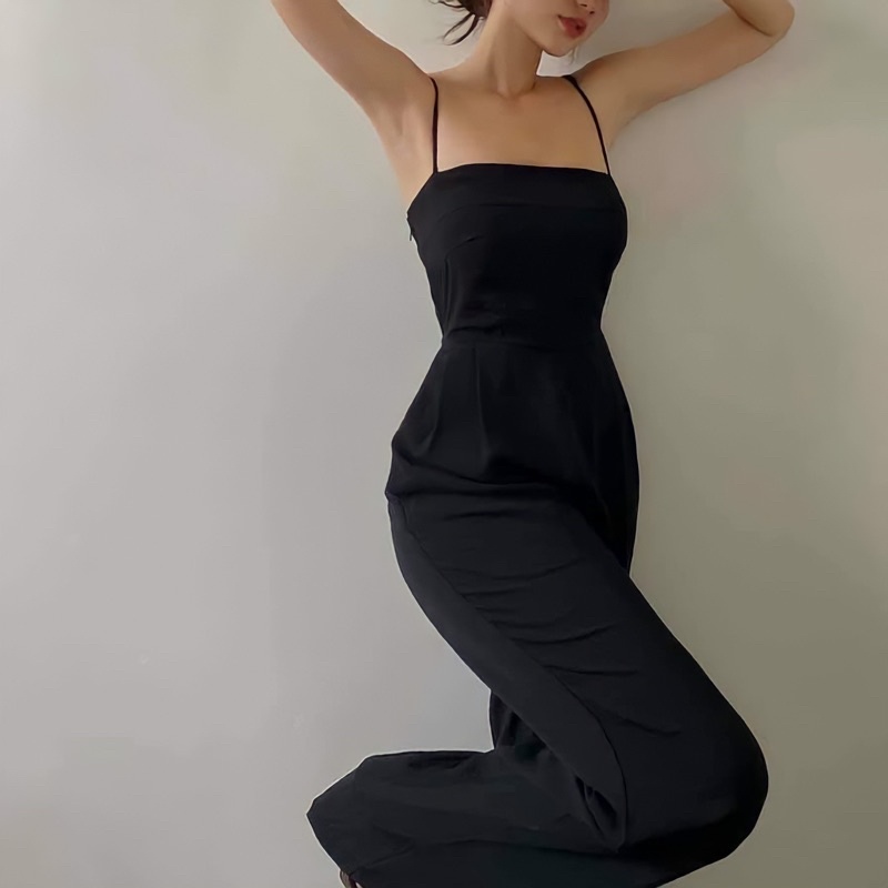 A2 Jumpsuit Liền Dáng Dài Hai Dây | BigBuy360 - bigbuy360.vn