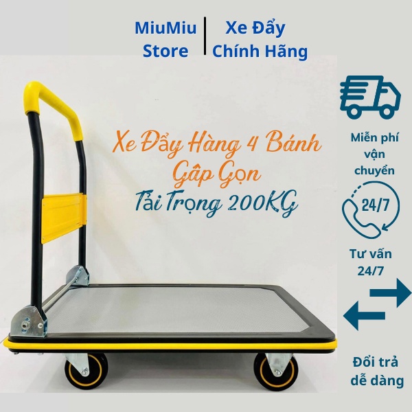 Xe Đẩy Hàng TrọngTải 150kg Gấp Gọn- Xe Kéo Hàng Gấp Gọn -Xe Đẩy Tay Tải trọng Lớn -XKM04