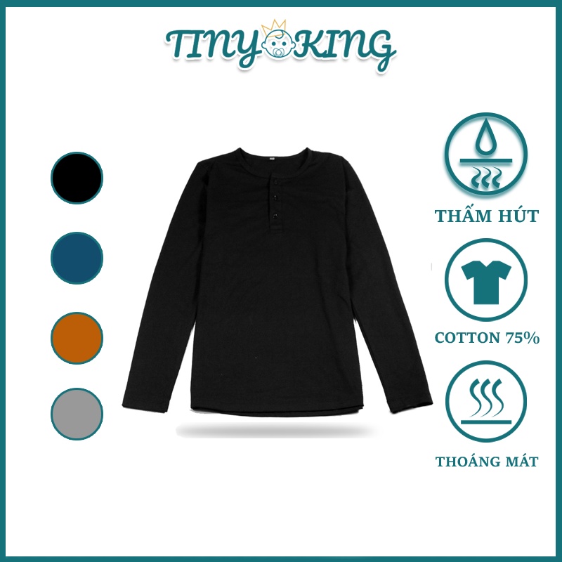 Áo thun nam tay dài KING Dáng body giữ nhiệt