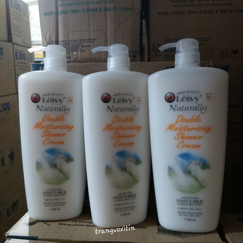 ( Chất mà rẻ) Sữa tắm con dê Leivy 1150ml