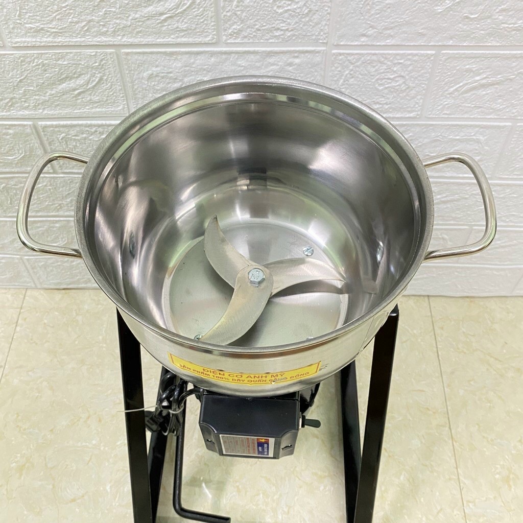 Máy Xay Thịt Công Nghiệp Làm Giò Chả, Xay Cua, Cá, Thịt Công suất 370W, 750W, 900W