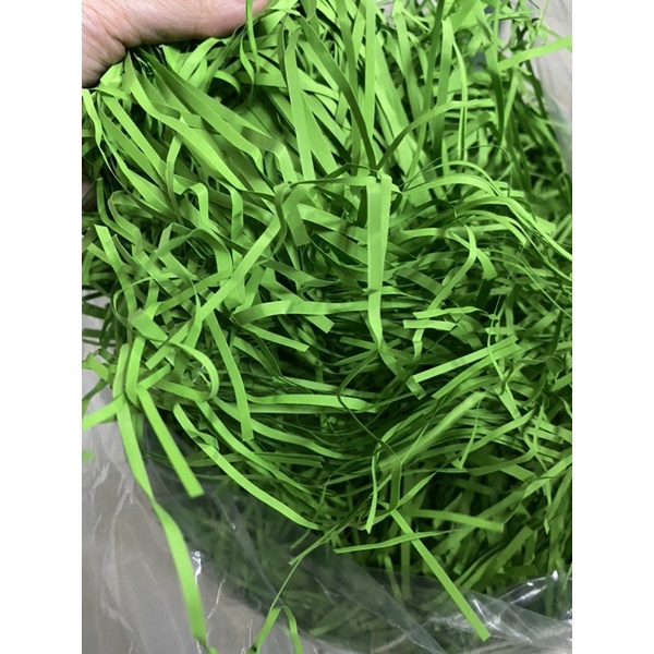 Giấy rơm giấy vụn lót hộp quà màu xanh lá cây - Giấy vụn giấy chống sốc màu xanh lá cây