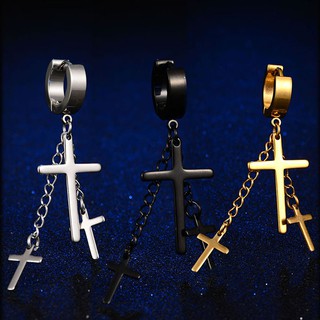 1 Khuyên tai thánh giá nhiều lớp cá tính