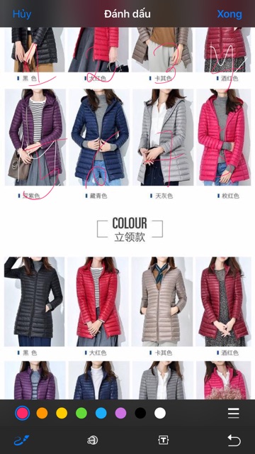 Áo phao lông vũ dáng dài