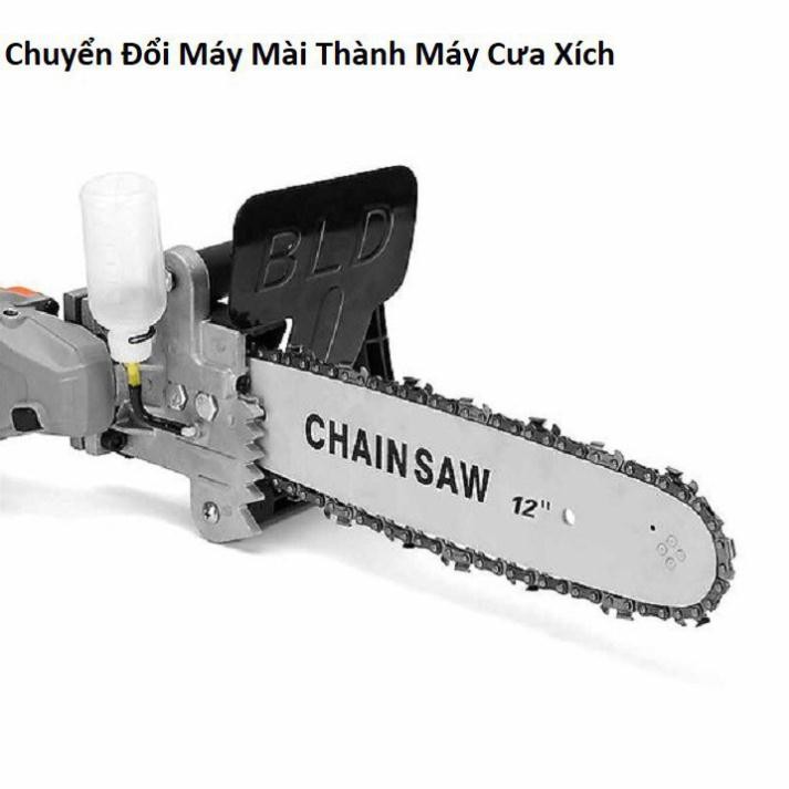 Bộ Chuyển Đổi Máy Cắt Cầm Tay Thành Máy Cưa Xích, Lưỡi Cưa Gắn Máy Mài Tiện Dụng