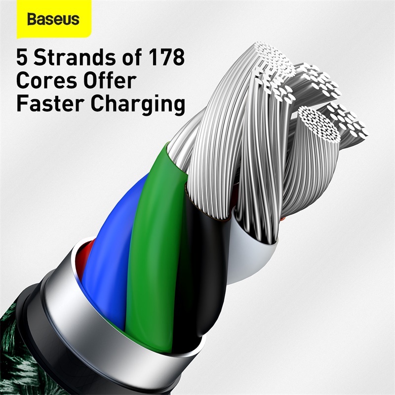 Dây Sạc Nhanh PD 20W Type C to L Cáp Sạc Nhanh Baseus Cafule Metal Data Cable Dài 1M/2M - BH 12 Tháng
