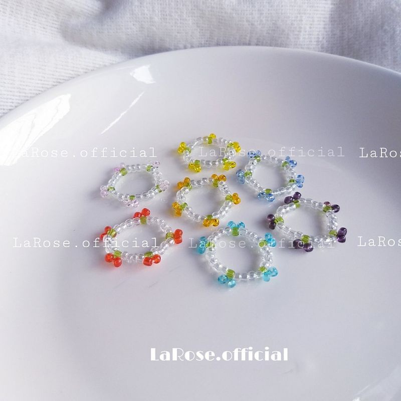 Nhẫn thiết kế nhiều quả cherry đa sắc màu