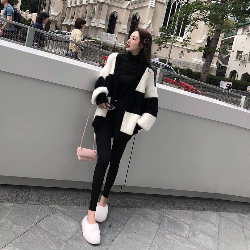 Áo Khoác Phong Cách Hàn Quốc Rộng Rãi Mặc Ngoài Áo Len Dễ Phối Kiểu Tây Nữ