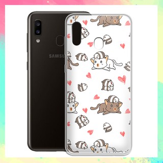 [FREESHIP ĐƠN 50K] Ốp lưng Samsung Galaxy A20 in hình gấu trúc chibi cute - 01186 Silicone Dẻo