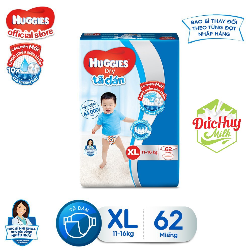 Tã Dán Huggies M76/L68/XL62/XXL56_Duchuymilk