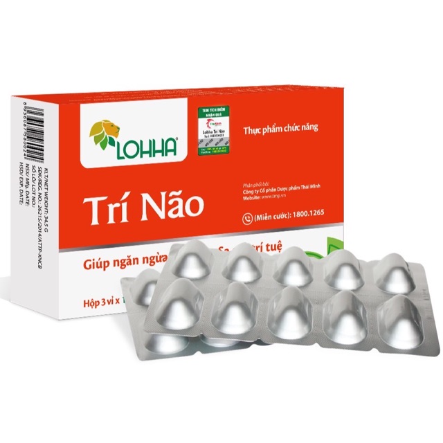 Lohha Trí Não (Chính hãng)- Hỗ trợ triệu chứng sa sút trí tuệ, teo não