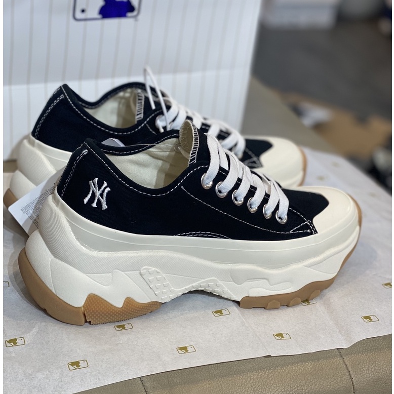 Giày Sneaker MLB Chunky High Low Cổ Thấp Đế Cao-Sneaker Hot Nhất 2021