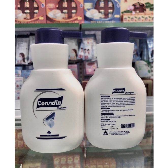 Dầu gội Sạch Gàu- giảm rụng tóc, giảm ngứa , phục hồi và bảo vệ tóc Conadin shampoo