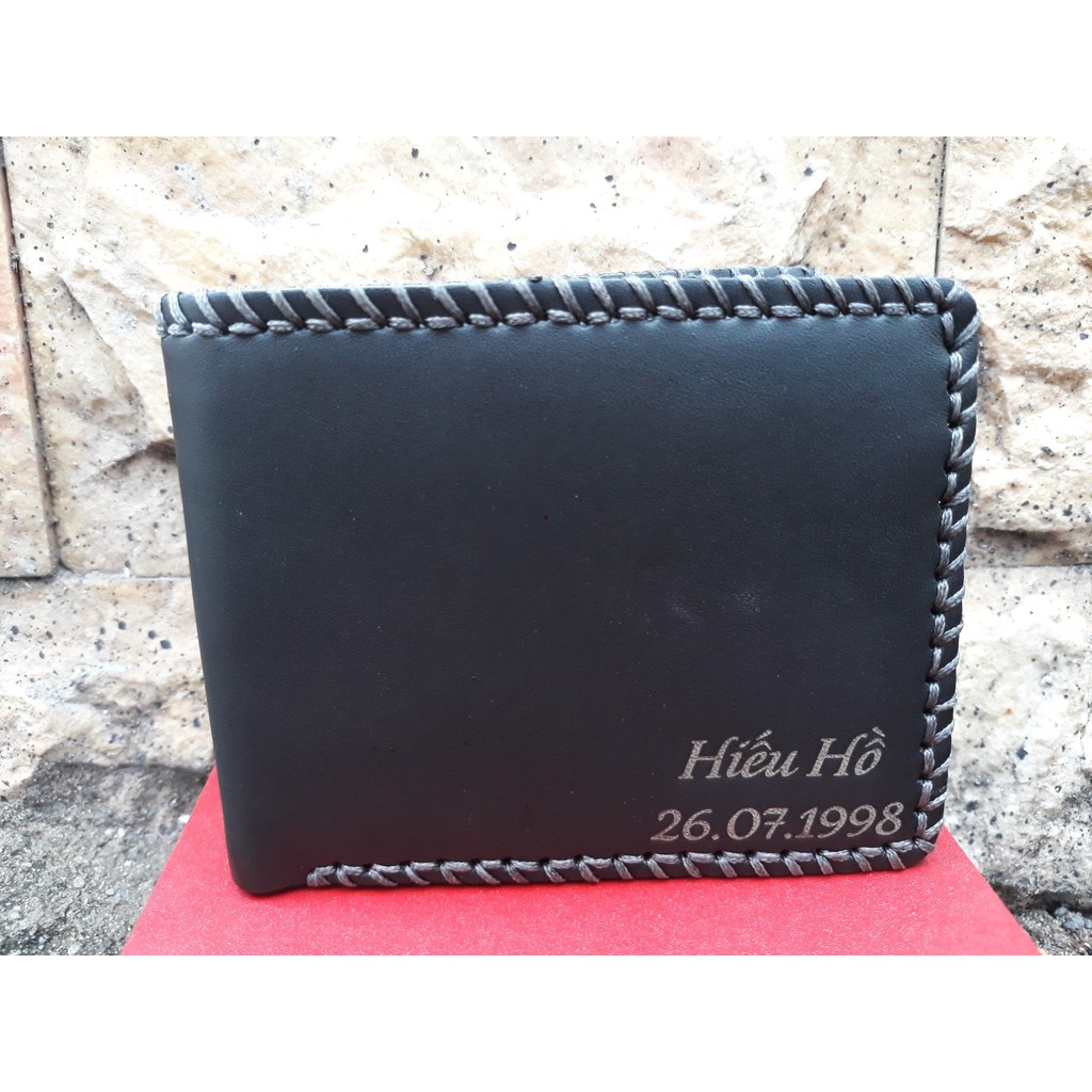 Bóp Da, Ví Da Khắc Tên Theo Yêu Cầu