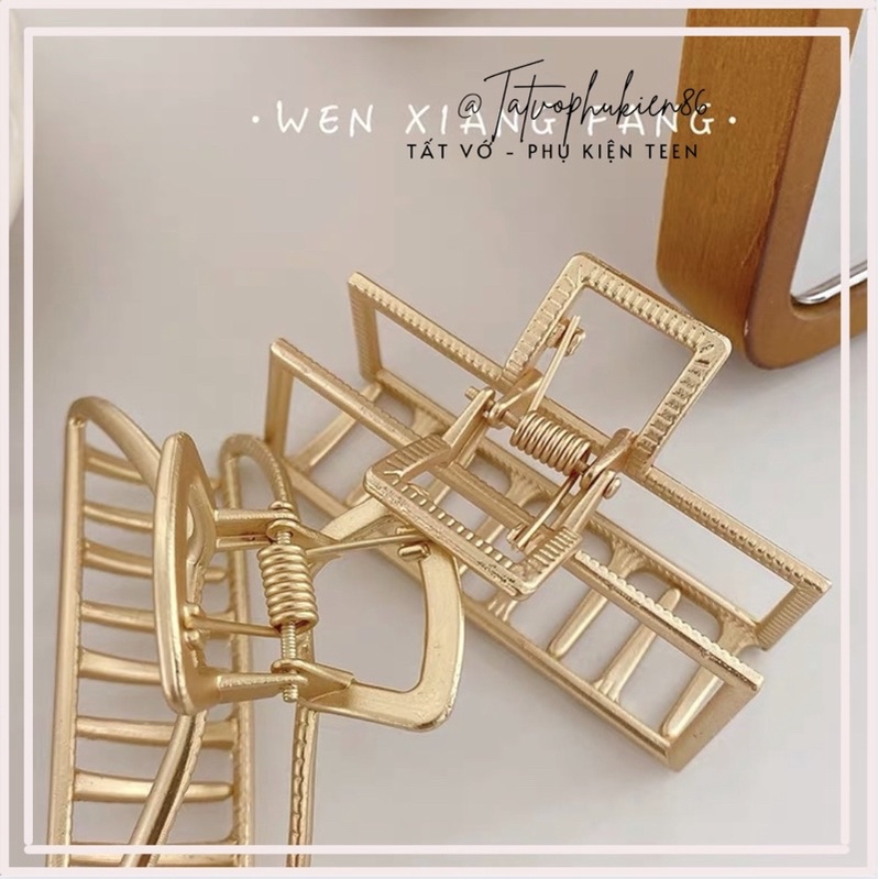 Kẹp tóc hàn quốc hot trend 💥35 FREESHIP💥 Kẹp tóc càng cua size lớn dành cho nữ chất liệu kim loại sử dụng dễ dàng