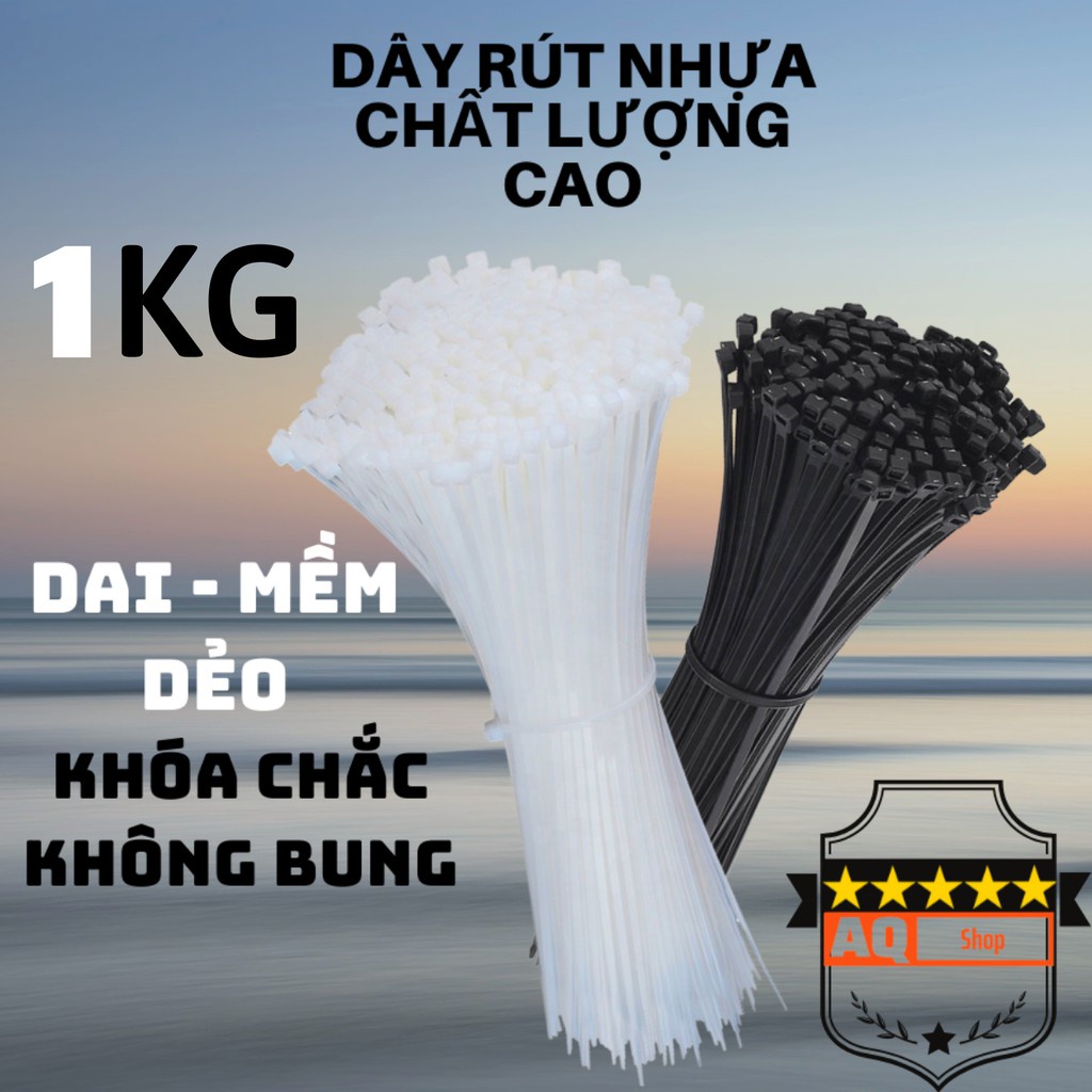 Lạt Thít Nhựa, Dây Thít Nhựa Đủ Kích Thước 10cm, 15cm, 20cm, 25cm, 30cm, 35cm, 40cm, 50cm