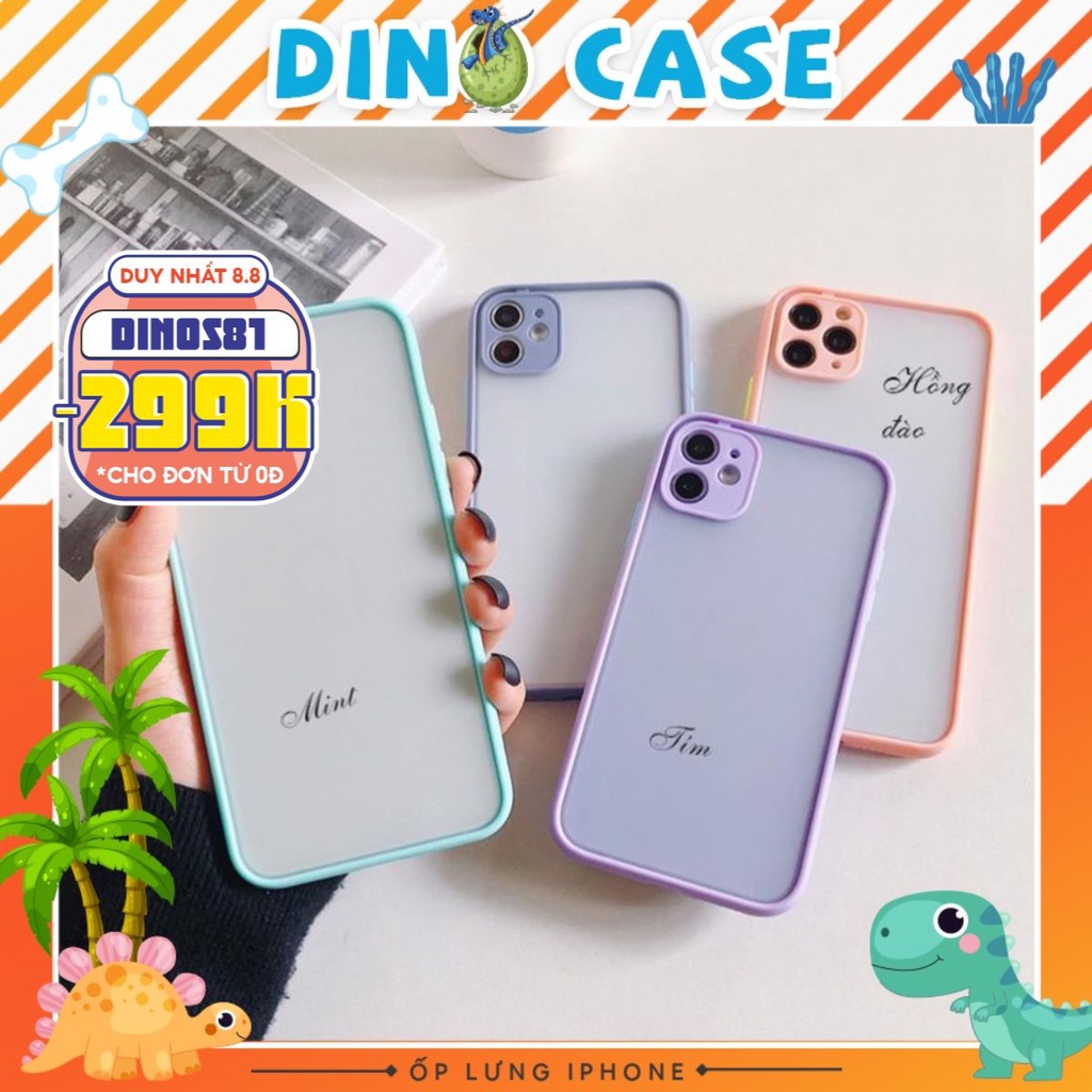 Ốp Nhám Chống Sốc Chống Bám Vân Tay Viền Camera Iphone 11pro 5.8'