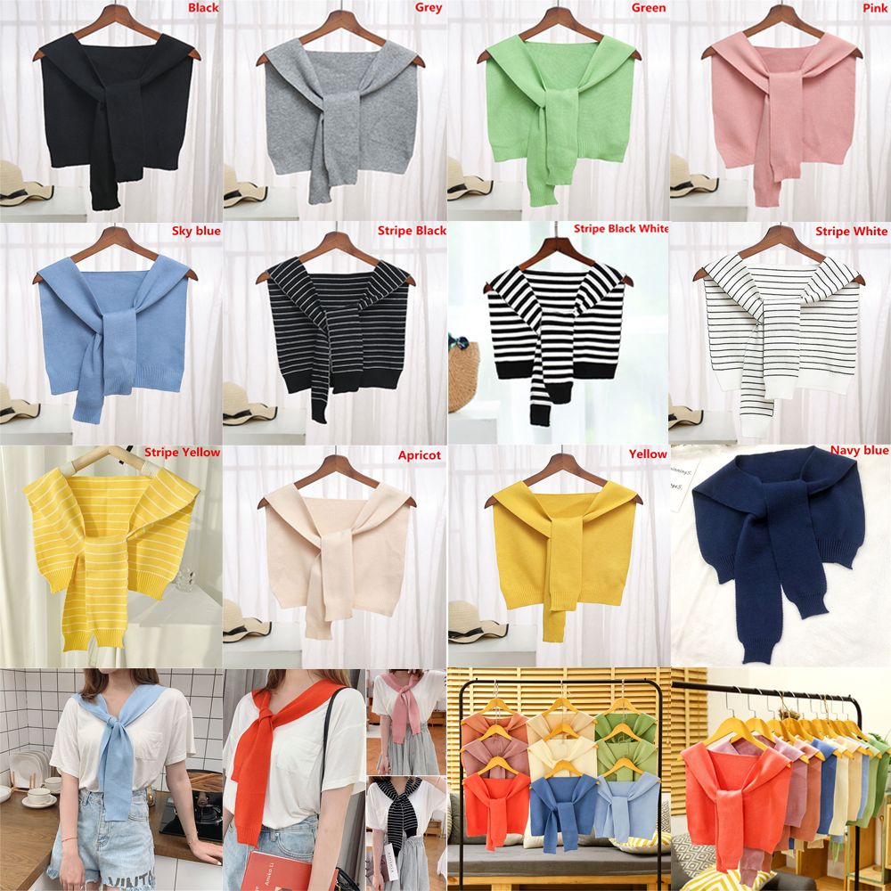 Cổ áo dệt kim có mũ trùm đầu mềm mại giữ ấm chống gió thời trang thu đông cho nữ