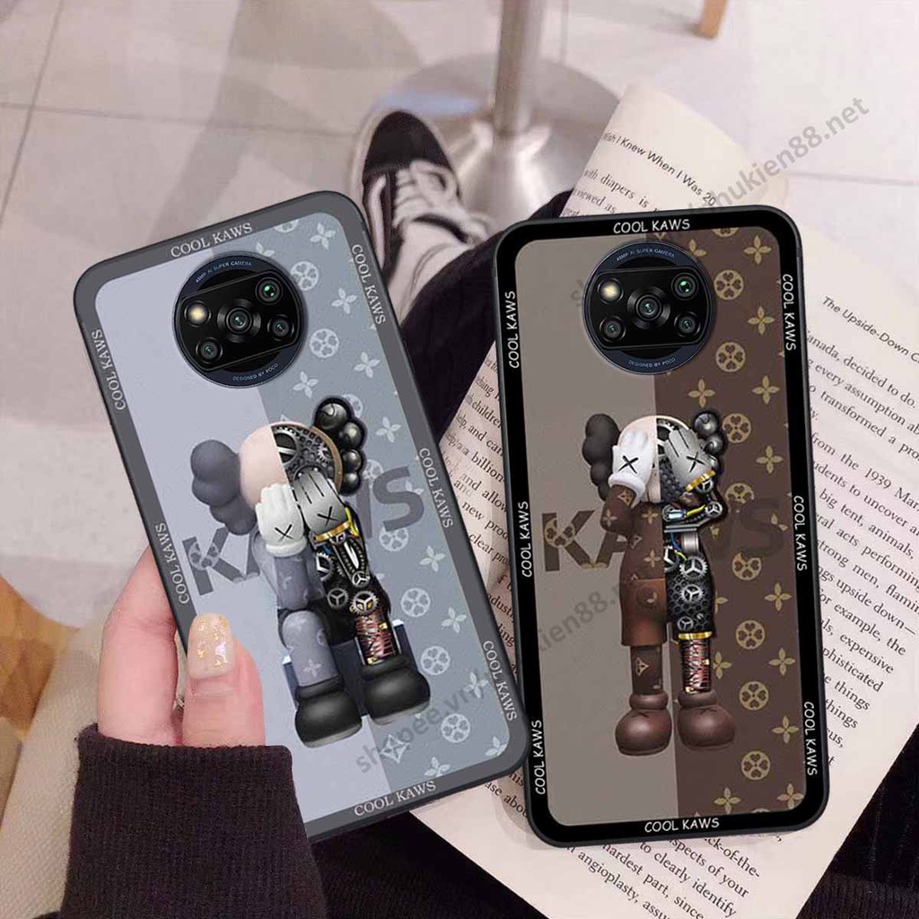 Ốp Xiaomi Redmi K40 / Redmi K40 Pro bear, k@ws thương hiệu phong cách ốp lưng thời trang cao cấp