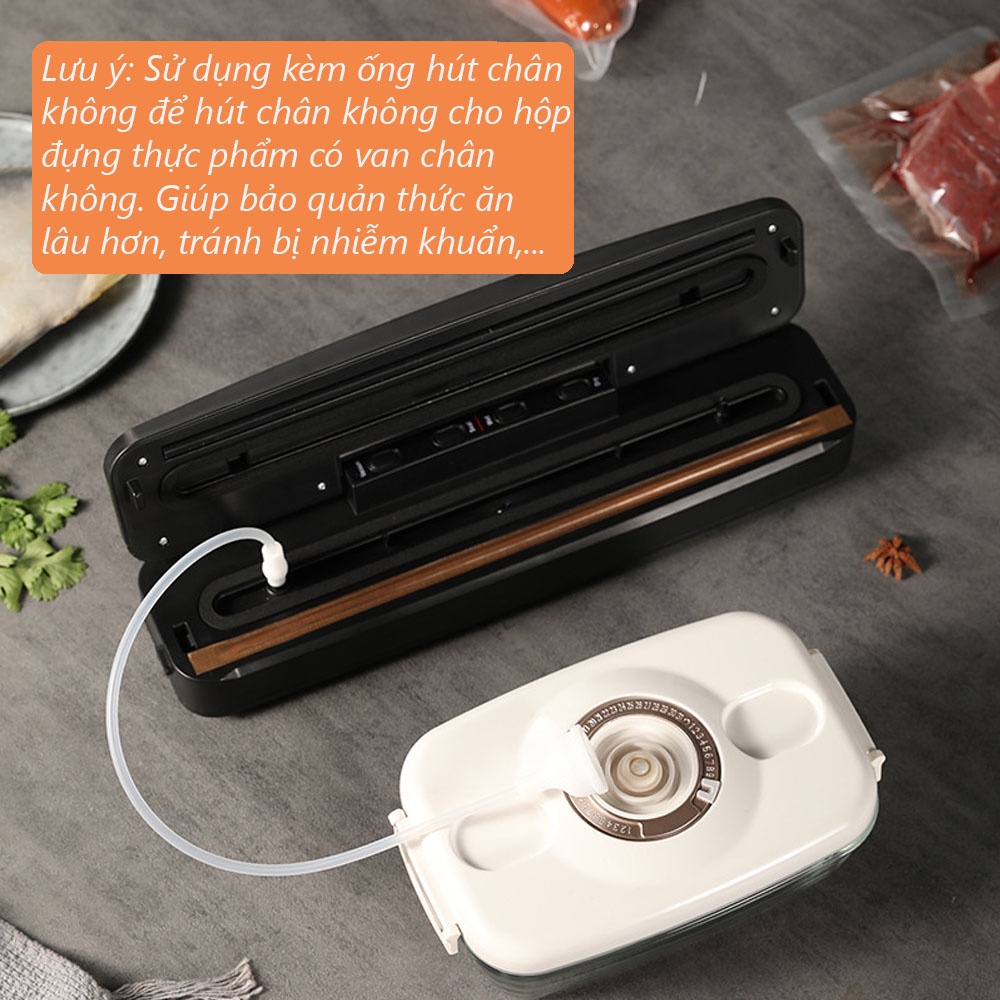 Máy hút chân không hàn miệng túi 4 CHẾ ĐỘ VS01 siêu tiện lợi  - BH 6 tháng, tặng 10 túi