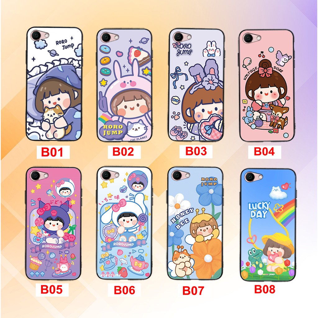 ỐP LƯNG VIVO V5/Y67-VIVO Y51-VIVO Y53-VIVO Y55 BÉ GÁI JUMP RORO CUTE ĐÁNG YÊU GIÁ CỰC RẺ