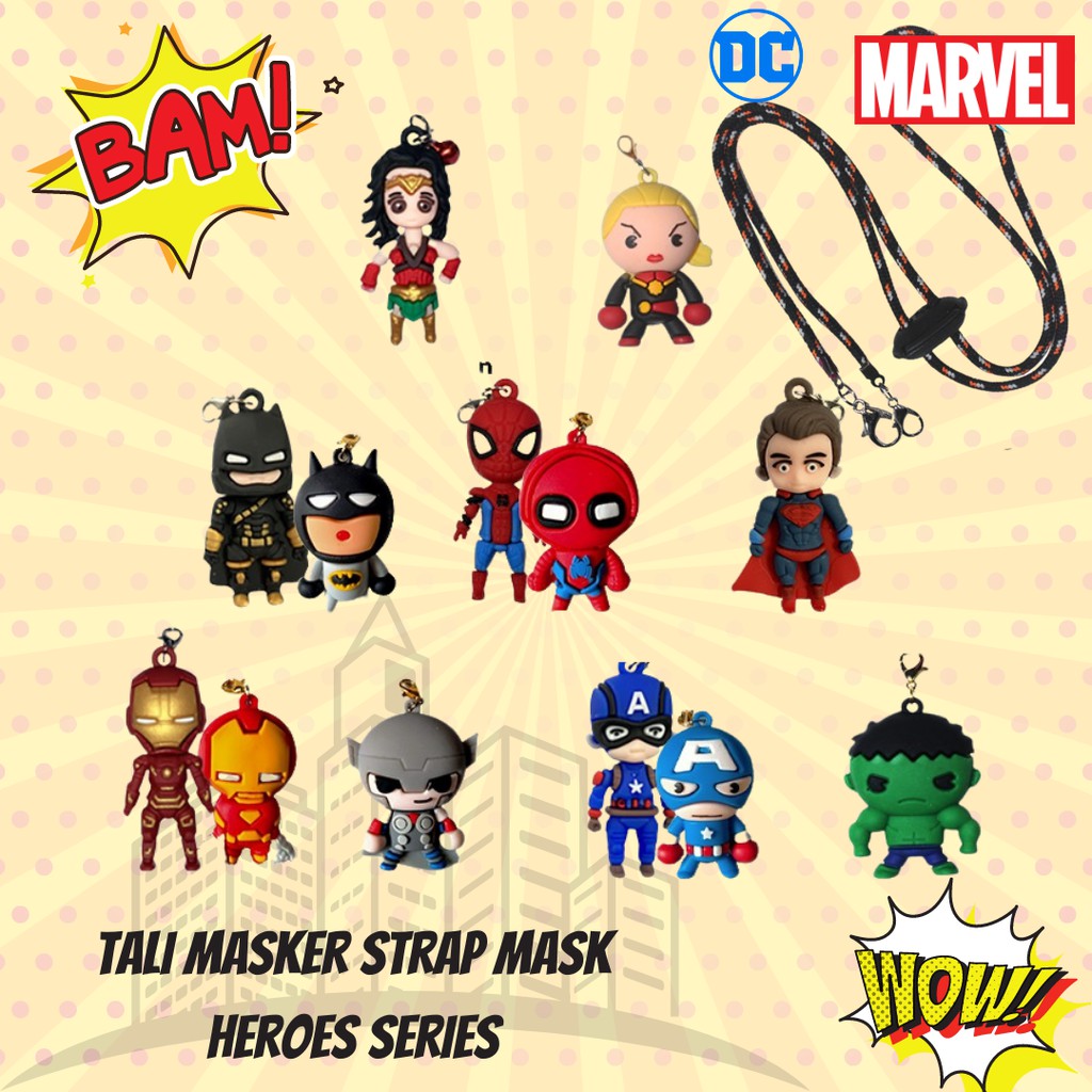 Dây đeo mặt nạ siêu anh hùng Avengers Iron Man Batman