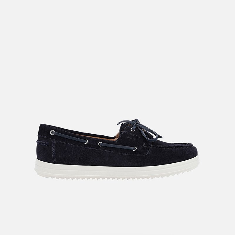 Giày Lười Nữ Geox  D Genova Moc A - Suede