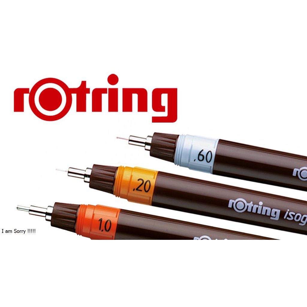 [Lộc's Art Store][Chính hãng]Bút kim kỹ thuật Rotring Isograph chuyên dụng (không kèm mực)