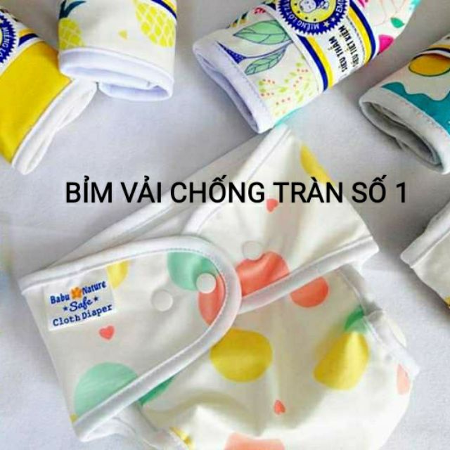  [COMBO] Bỉm vải/ Tã vải BabuNature chống tràn, chống hăm size M, L