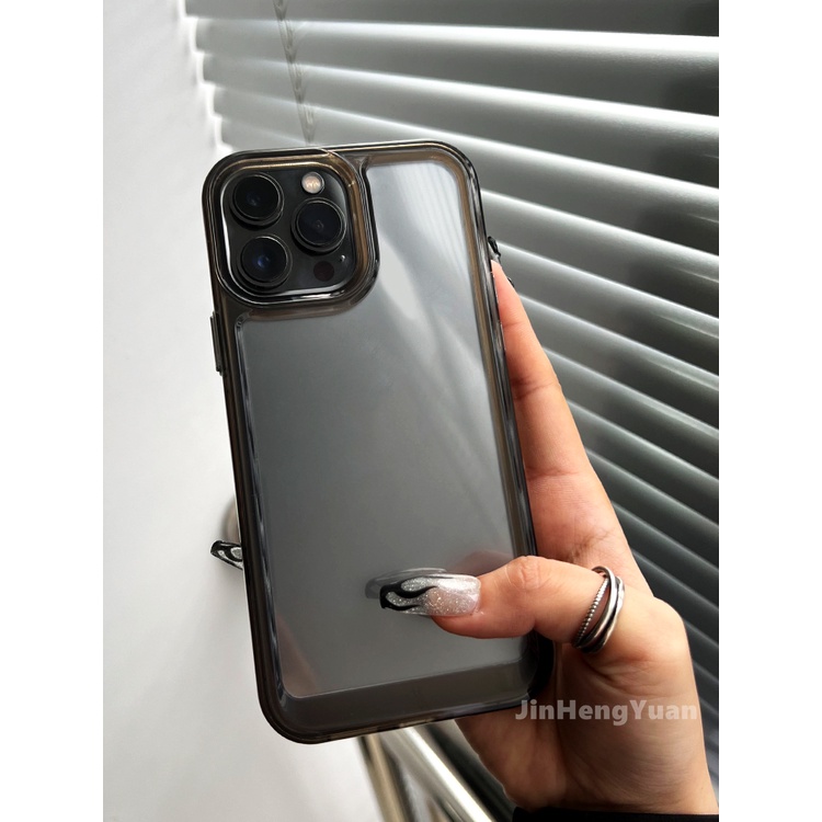 Ốp Điện Thoại Acrylic Mềm Trong Suốt Chống Sốc Cho IPhone 14 13 12 Mini 11 Pro Max XR X XS Xsmax 7 8 Plus SE2