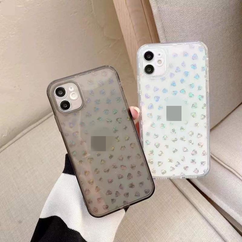 Ốp Điện Thoại TPU Mềm Trong Suốt Họa Tiết Kim Cương Cho iPhone 13 12 Mini 11 Pro Max XR XS 7 8 Plus SE
