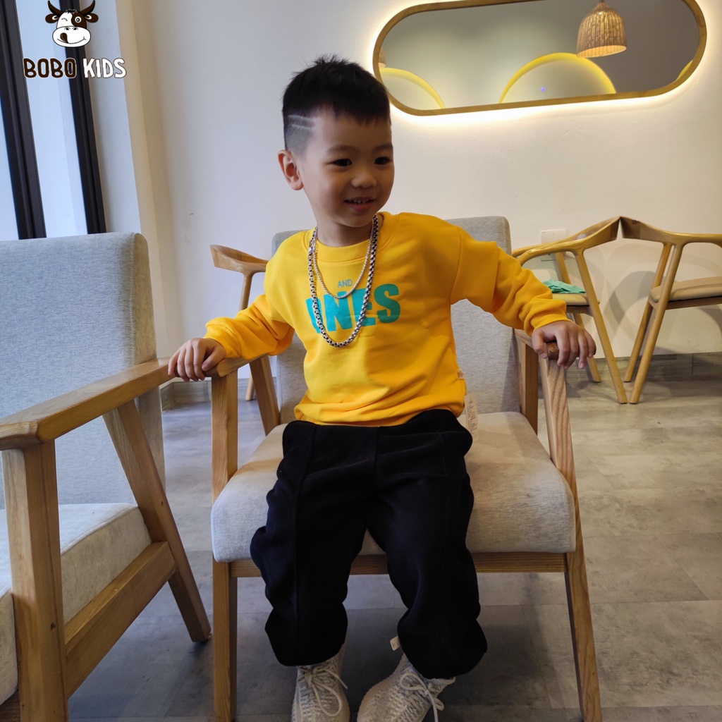 Áo Nỉ Bé Trai Và Bé Gái BoBoKids, Áo Sweater Dài Tay Cho Trẻ Em Từ 1,5-10 Tuổi Phong Cách Hàn Quốc