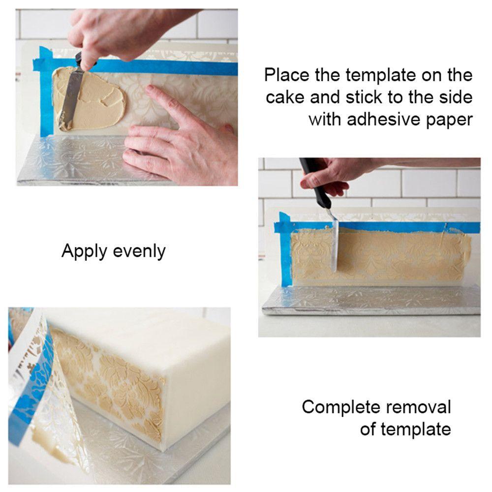 1 Dụng Cụ Khuôn Làm Kẹo Đường Vân Ren Trang Trí Bánh Kem DIY
