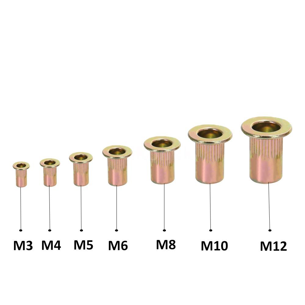 165 Đai ốc tán đinh mạ kẽm M3/4/5/6/8/10/12