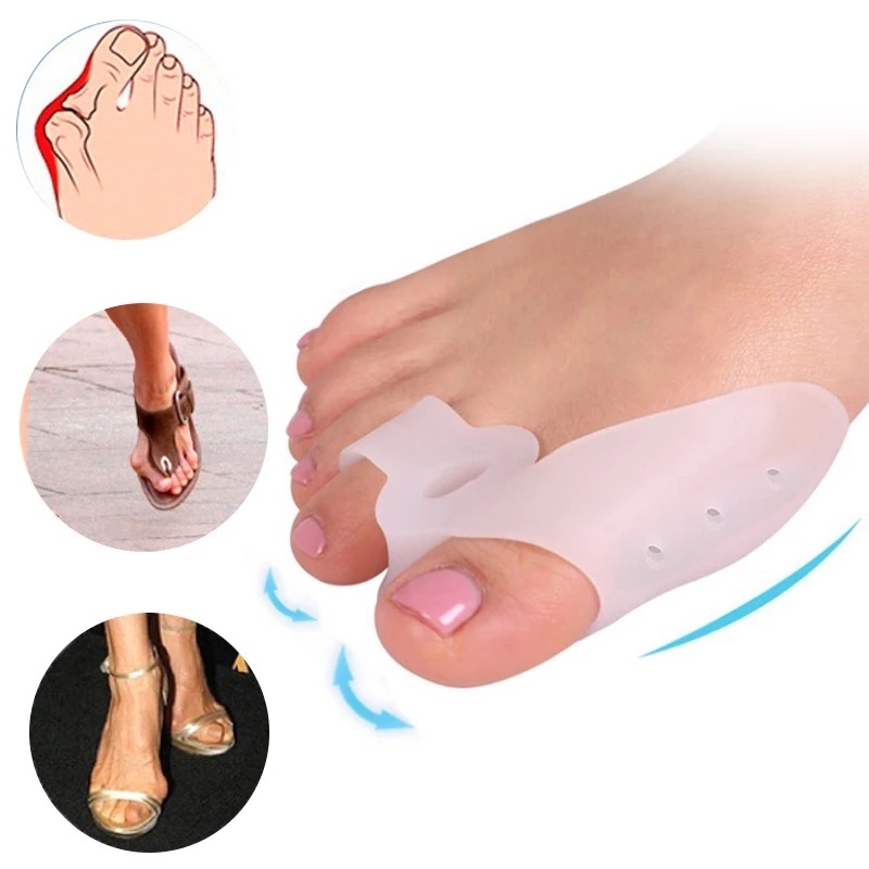 [Hàng mới về] Cặp dụng cụ silicone hỗ trợ tách ngón chân cái giảm đau chỉnh hình