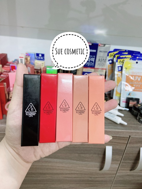 SON DƯỠNG MÔI CÓ MÀU 3CE PLUMPING LIPS