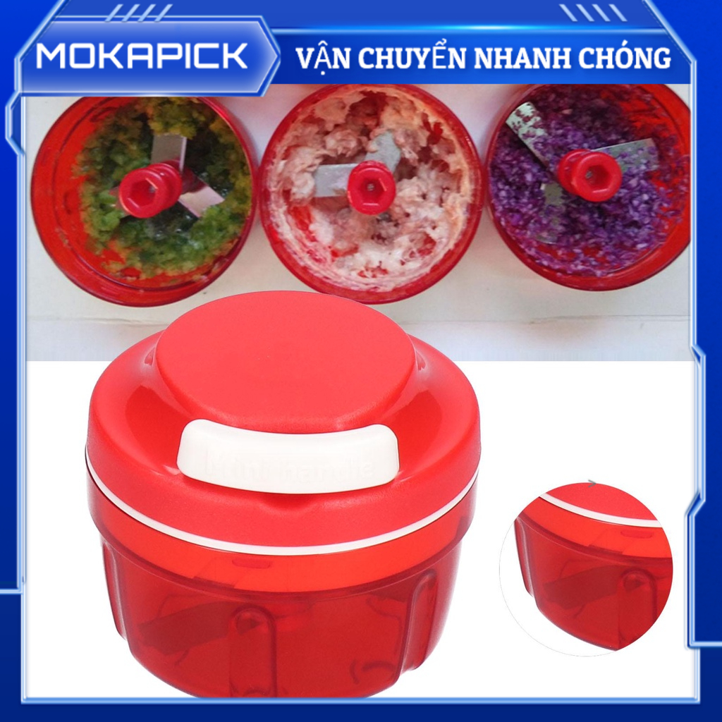 Mokapick Máy cắt rau gia đình Hướng dẫn thiết kế dây rút xay thịt Đồ dùng nhà bếp
