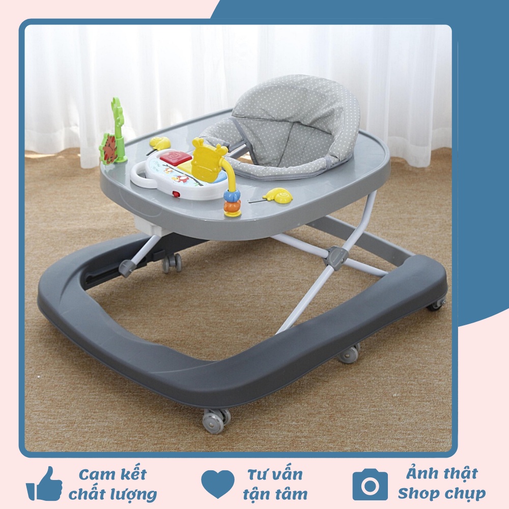 FREE SHIP !!! Xe tập đi tập đứng 3 giai đoạn an toàn cho bé Mastela W1508 màu xám