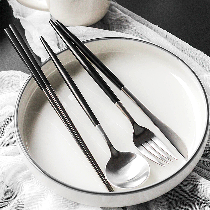 Bộ đồ ăn bằng thép không gỉ 304 cao cấp